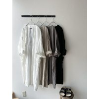 Luminaes 手染めリネン ローブカーディガン