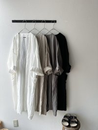 Luminaes 手染めリネン ローブカーディガン