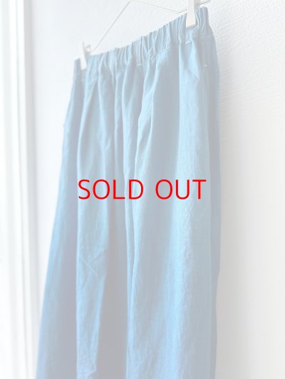 画像2:  Luminaes 藍染め リネンタックスカート