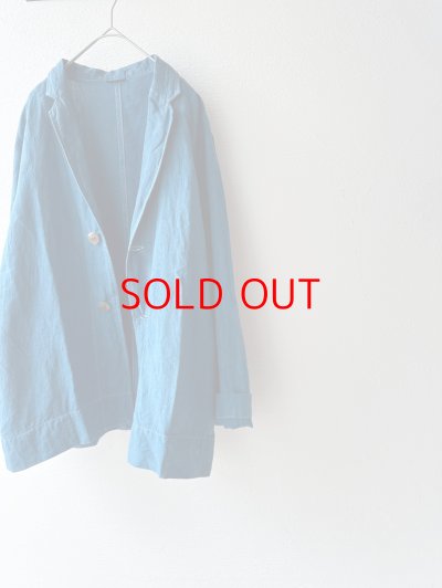 画像6: Luminaes 藍染リネンロングジャケット