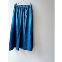  Luminaes 藍染め リネンタックスカート
