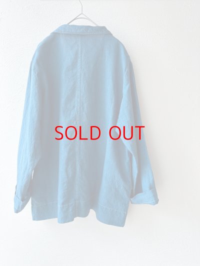 画像10: Luminaes 藍染リネンロングジャケット