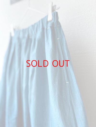 画像4:  Luminaes 藍染め リネンタックスカート