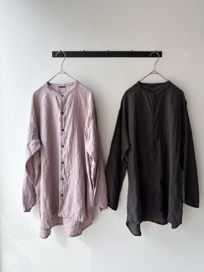 画像7: Luminaes 1/60手染めリネン ロングシャツ 【unisex】