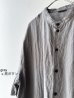 画像18: [black , gray /予約7月下旬再入荷] Luminaes 手染めリネン ７分袖ワイドシャツワンピース
