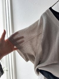 grin ラミーコットンワッフル ZIPボレロ 