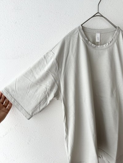 画像10: prit 70/2コンパクト天竺 クルーネックTシャツ