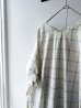 画像3: prit 30/1綿麻ウィンドウペンチェック ５分袖Vネックワンピース