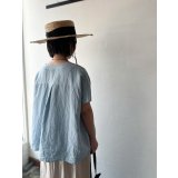 Luminaes 60コルトレイクリネン ポンチョプルオーバー