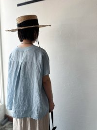 Luminaes 60コルトレイクリネン ポンチョプルオーバー