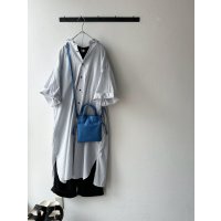 nouvelles du paradis ストライプクロス シャツワンピース