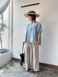 Luminaes コルトレイクリネン ポンチョプルオーバー