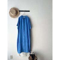 grin 40リネン ワイドシャツワンピース