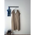 NATURAL LAUNDRY 80タイプライター ギャザーワンピース
