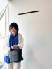画像1: prit リネンコットン交織パナマクロス ７分袖ボレロ (1)