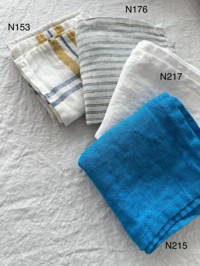 画像12: Lino e Lina リネンのハンカチ【3枚までクリックポスト可】