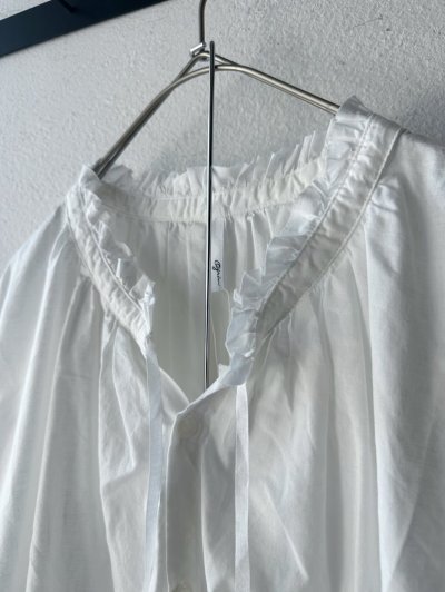 画像2: *sale30%off* grin キャンブリックフリルノースリシャツ