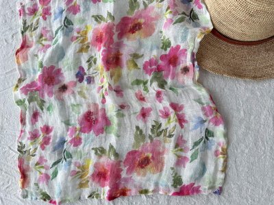 画像10: Lino e Lina リネンのハンカチ【3枚までクリックポスト可】