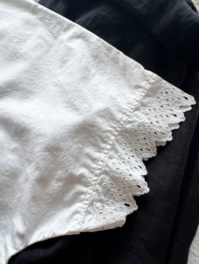 画像3: grin 染めブロード 2wayレースプルオーバー  [クリックポストで発送可]