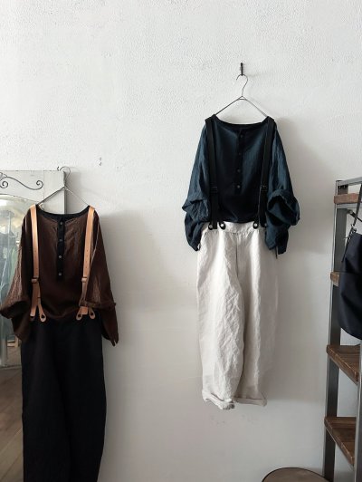 画像5: Luminaes 綿麻千鳥 バイカラー２wayプルオーバー