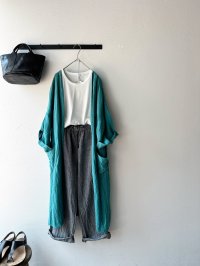 Luminaes 手染めリネン ローブカーディガン