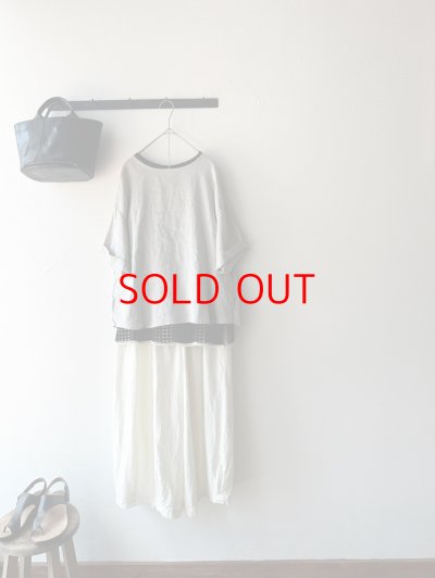 画像6: *sale30%off* prit 60/1 フレンチリネン平織 5分袖プルオーバー【クリックポスト（185円）発送可能】