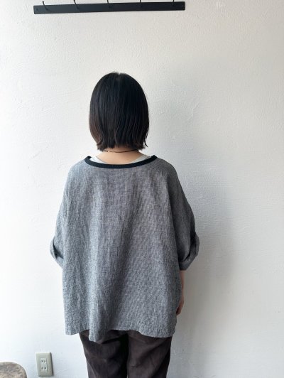 画像8: Luminaes 綿麻千鳥 バイカラー２wayプルオーバー