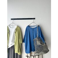 *sale30%off* prit  40/1ベルギーリネン天竺 クルーネックカーディガン