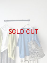 *sale50%off* prit  40/1ベルギーリネン天竺 クルーネックカーディガン