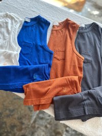 *sale30%off* NATURAL LAUNDRY オールドコットン チビポケノースリーブ