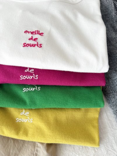 画像7: *sale50%off* nouvelles du paradis トロワ天竺 フレンチロゴTシャツ【クリックポスト(185円)発送可能】