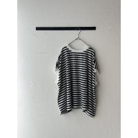 nouvelles du paradis トロワ天竺フレンチワイドボーダーTシャツ