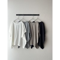 harmonie -Organic Cotton- 天竺 切り替え ビッグ プルオーバー【クリックポスト発送可】