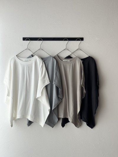 画像1: harmonie -Organic Cotton- 天竺 切り替え ビッグ プルオーバー【クリックポスト発送可】
