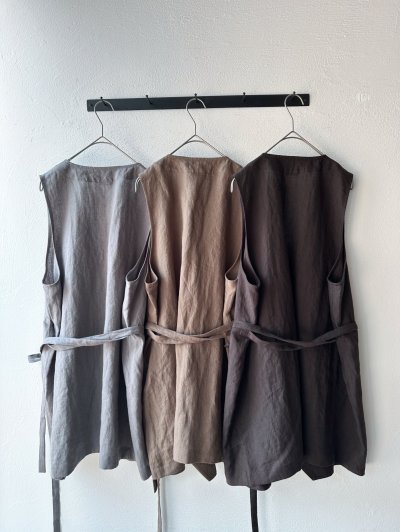 画像18: Luminaes コルトレイクリネン ストリングロングベスト