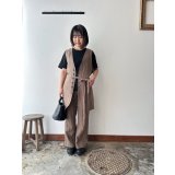 Luminaes コルトレイクリネン ストリングロングベスト