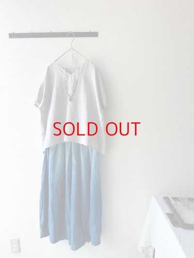 画像1:  Luminaes 藍染め キャステリンリネン タックボリュームPT