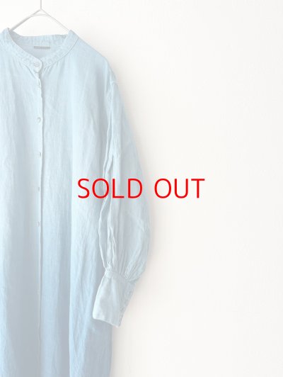 画像4: Luminaes 藍染オーガニックリネン ランタンスリーブOP