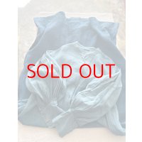 Luminaes 藍染オーガニックリネン ランタンスリーブOP