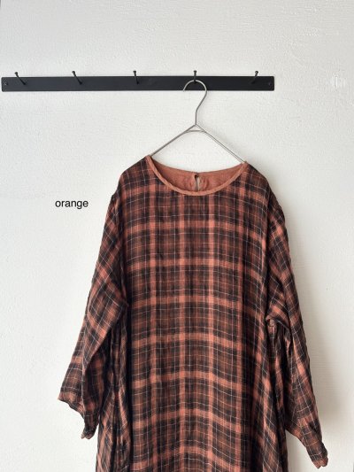 画像2: Vlas Blomme Linen Gauze Check ドレス