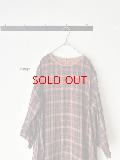 画像2: Vlas Blomme Linen Gauze Check ドレス