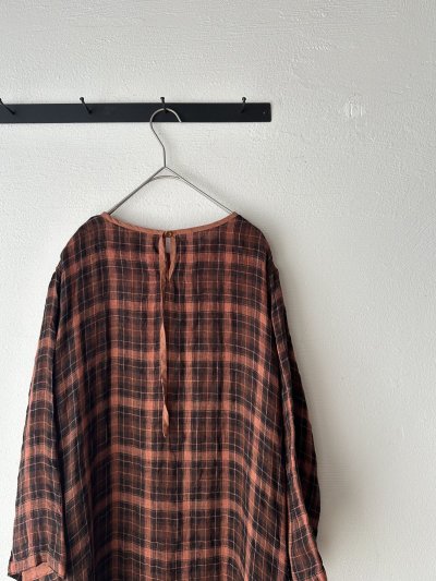 画像5: Vlas Blomme Linen Gauze Check ドレス