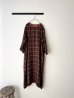 画像1: Vlas Blomme Linen Gauze Check ドレス (1)