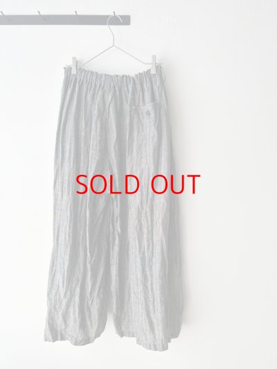 画像6: Vlas Blomme 40/1 Linen Stripe カーブパンツ