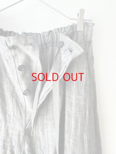 画像3: Vlas Blomme 40/1 Linen Stripe カーブパンツ