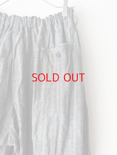 画像7: Vlas Blomme 40/1 Linen Stripe カーブパンツ