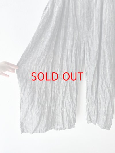 画像4: Vlas Blomme 40/1 Linen Stripe カーブパンツ