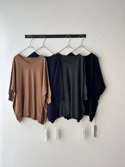 画像1: Véritécoeur 5COLOR V-NECK
