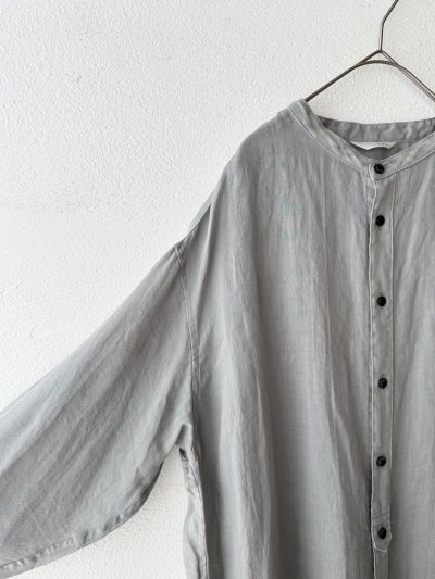 画像8: 【n.VB】120/1 Ramie Twill LONG SHIRT