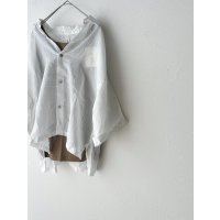 *sale50%off* prit 160/1 ラミー 7分ビッグスリーブレギュラーカラーシャツ